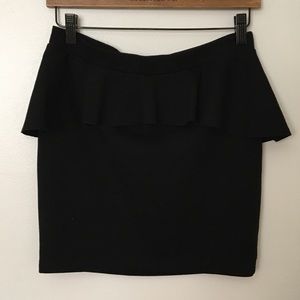 Candie’s Black Peplum Skirt